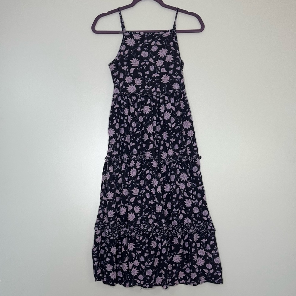 Cat & Jack purple floral sundress L10/12 - Picture 4 of 14